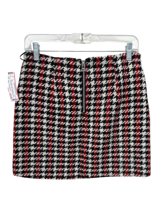 Baum und Pferdgarten Size 36 Black, White & Red Polyester Houndstooth Mini Skirt Black, White & Red / 36