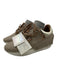Esseutesse Shoe Size 6 Taupe & Gold Leather Low Top Fringe Snake Skin Sneakers Taupe & Gold / 6