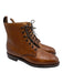 Holland & Holland Shoe Size 7 Brown Pebble Leather Lace Up Almond Toe Boots Brown / 7