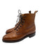 Holland & Holland Shoe Size 7 Brown Pebble Leather Lace Up Almond Toe Boots Brown / 7