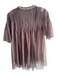 Hemant & Nandita Size M Brown Nylon Blend Sheer Gem Detail Pearl detail Top Brown / M