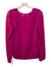 Akris Size 4 Magenta Pink Silk Long Sleeve Back Zip Semi Sheer Top Magenta Pink / 4
