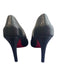 Louboutin Shoe Size 39 Black Leather Pointed Toe Stiletto Pump Back Detail Shoes Black / 39
