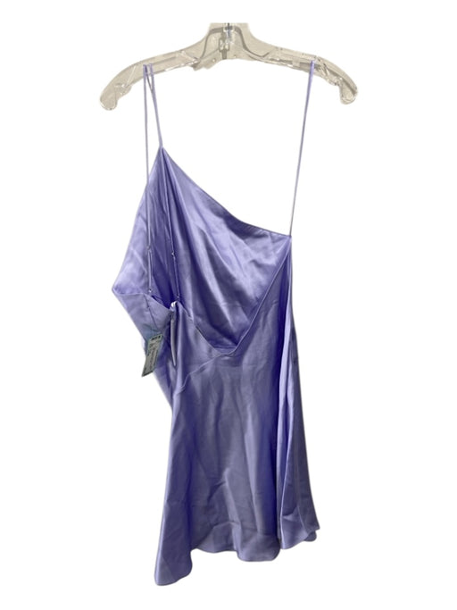 Dannijo Size Large Lavender Purple Silk One Shoulder Satin Strappy Dress Lavender Purple / Large