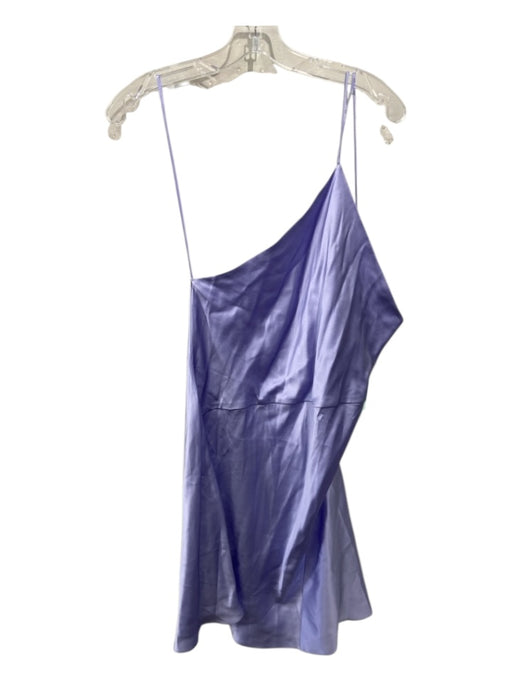 Dannijo Size Large Lavender Purple Silk One Shoulder Satin Strappy Dress Lavender Purple / Large