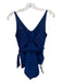 Eres Size 8 Blue Polyamide Tie Detail Print Block Swimsuit Blue / 8