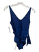 Eres Size 8 Blue Polyamide Tie Detail Print Block Swimsuit Blue / 8