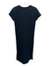 Frank & Eileen Size S Navy Cotton Short Sleeve Crew Neck Raw Hem Dress Navy / S