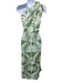 Johanna Ortiz Size 6 White & Green Cotton Abstract Floral One Shoulder Dress White & Green / 6