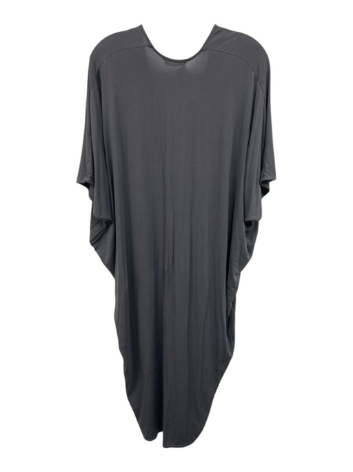 Barefoot Dreams Size One Size Gray Modal Blend Batwing Sleeves V Neck Midi Dress Gray / One Size