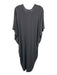Barefoot Dreams Size One Size Gray Modal Blend Batwing Sleeves V Neck Midi Dress Gray / One Size