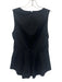 Veronica Beard Size 4 Black Cotton Blend Square Neck Sleeveless Tiered Top Black / 4