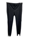 Theory Size 8 Black Cotton Blend White stitching Button Close Collared Pant Set Black / 8