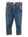 Agolde Size 28 Light Wash Denim Button Close Front & Back Pockets Wide Leg Jeans Light Wash / 28