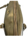 Salvatore Ferragamo Pewter Leather Zip Close Rolled Handle Padlock Shoulder Bag Pewter / M
