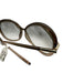Tom Ford Brown Acetate Gradient Round Oversized Sunglasses Brown