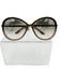 Tom Ford Brown Acetate Gradient Round Oversized Sunglasses Brown