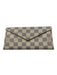 Louis Vuitton Cream & Navy Blue Coated Canvas Leather Detail Damier Azur Wallets Cream & Navy Blue