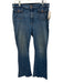 Mother Size 32 Medium Wash Cotton Denim High Rise Floral Embroidery Jeans Medium Wash / 32