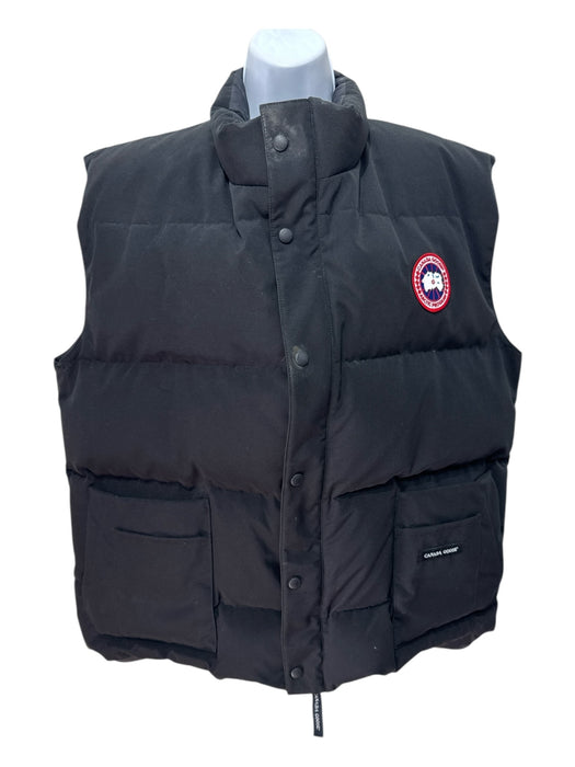 Canada Goose Size 2XL Black Polyester Blend Duck Down Puffer pocket Zip Vest Black / 2XL