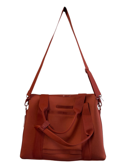 Dagne Dover Terra Cotta Nylon Crossbody Inside & Outside Pockets Laptop Bag Terra Cotta / M