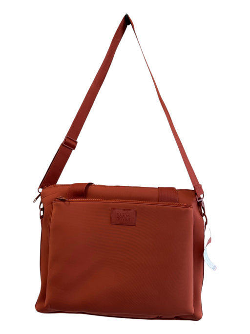 Dagne Dover Terra Cotta Nylon Crossbody Inside & Outside Pockets Laptop Bag Terra Cotta / M