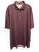 Turtleson Size XL Black & Red Synthetic Grid Polo Athleisure Men's Short Sleeve Black & Red / XL