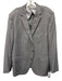 Hart Schaffner & Marx Gray & Purple Wool Plaid 2 Button Men's Blazer Gray & Purple / 50R