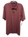 Peter Millar Size XXL Red Synthetic Heathered Athletic Polo Men's Short Sleeve Red / XXL