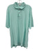 Peter Millar Size XL Seafoam Green Cotton Solid Polo Men's Short Sleeve Seafoam Green / XL