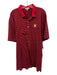 Peter Millar Size XXL Red & Black Cotton Stripe Polo Men's Short Sleeve Red & Black / XXL