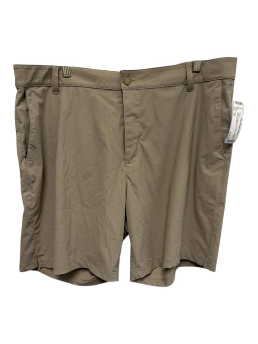 Rhone Size 38 Beige Synthetic Solid Athletic Khakis Men's Shorts Beige / 38