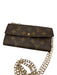 Louis Vuitton Brown Coated Canvas Monogram Snap Closure Continental Wallets Brown