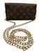 Louis Vuitton Brown Coated Canvas Monogram Snap Closure Continental Wallets Brown