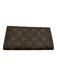Louis Vuitton Brown Coated Canvas Monogram Snap Closure Continental Wallets Brown