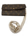 Louis Vuitton Brown Coated Canvas Monogram Snap Closure Continental Wallets Brown