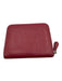 Coach Mauve Pink Leather Zip Around Silver Tone Hardware Logo Embossed Wallets Mauve Pink