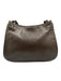 Coach Dark Chocolate Brown Leather Adjustable Strap Magnetic Snap Closure Bag Dark Chocolate Brown