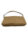 Coach Beige Leather Flap Top Magnetic Snap Closure Card Slots Hand Bag Beige