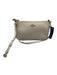 Coach Cream White Leather Zip Top Removable Strap Gold Tone Hardware Bag Cream White