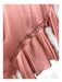 Reformation Size S Dusty Pink Polyester Satin Spaghetti Strap Embroidered Dress Dusty Pink / S