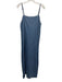 Zara Size M Medium Wash Cotton Sleeveless Open Back Denim Maxi Dress Medium Wash / M