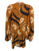 Rhode Size 6 Orange & Multi Viscose Puff Long Sleeve Floral high neck Dress Orange & Multi / 6