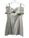 English Factory Size Est M Beige Viscose & Linen Sleeveless Buttons Dress Beige / Est M