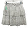 Sea New York Size M White Cotton Elastic Waist Tiered eyelet Skirt White / M