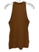 Veronica Beard Size S Brown Viscose Blend Ribbed Sleeveless Buttons Pants Set Brown / S