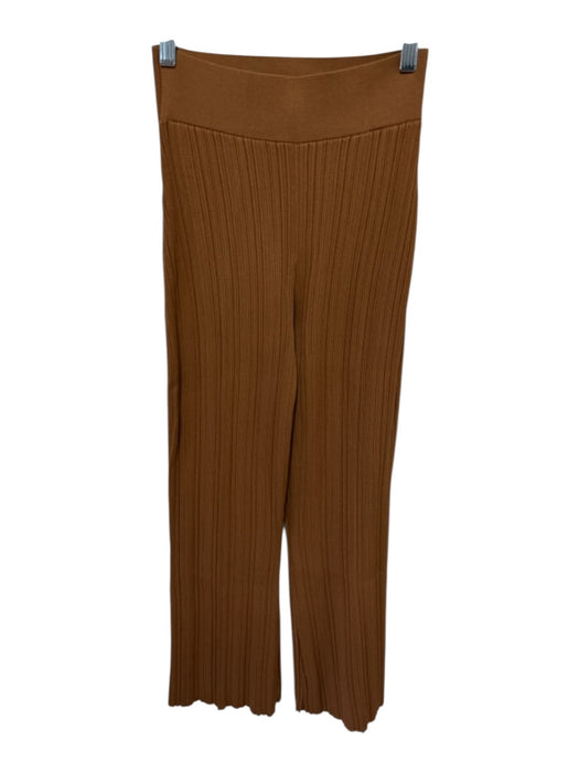 Veronica Beard Size S Brown Viscose Blend Ribbed Sleeveless Buttons Pants Set Brown / S