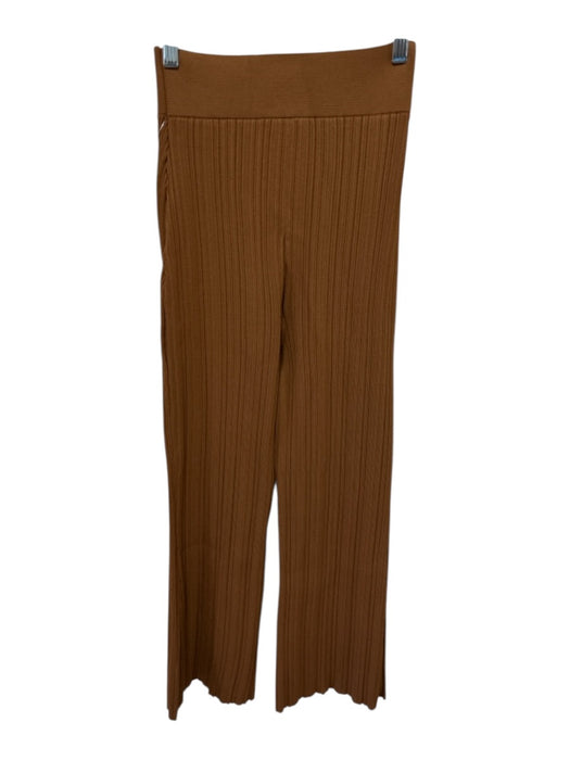 Veronica Beard Size S Brown Viscose Blend Ribbed Sleeveless Buttons Pants Set Brown / S