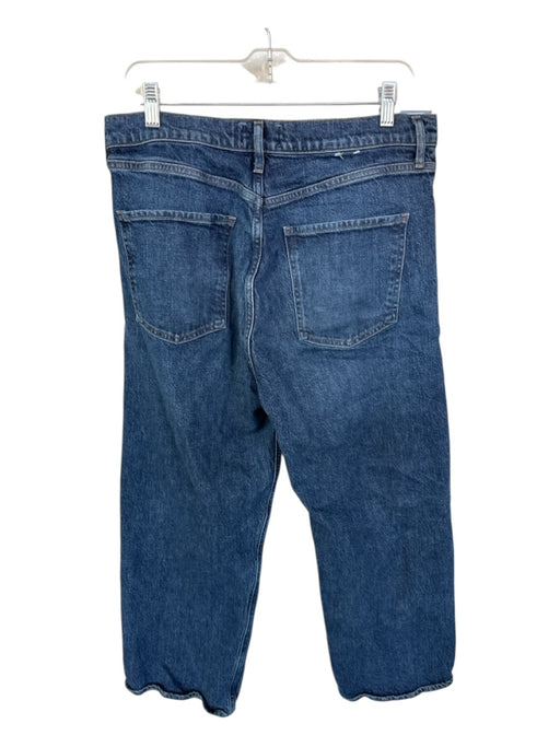 Agolde Size 32 Med Dark Wash Cotton Blend Straight Jeans Med Dark Wash / 32