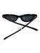Adam Selman Black Acetate Small Cat Eye Case Inc. Sunglasses Black